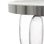 Дизайнерский журнальный стол на 3-х овальных прозрачных ножках Tukutic варинант исполнения - 1 | Loft Concept в Уфе