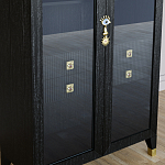 Дизайнерский шкаф витрина Elsa Dreams Black с 4-мя ящиками варинант исполнения - 3 | Loft Concept в Уфе