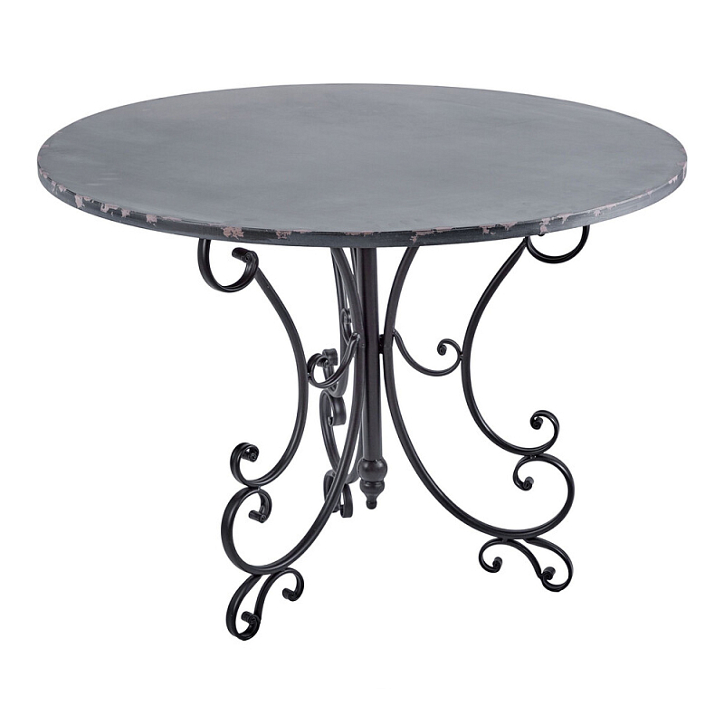 Столик кованный в прованском стиле Vaucluse Черный в Уфе | Loft Concept 