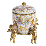 Шкатулка на ангелах из фарфора с бронзовыми элементам Eden Garden варинант исполнения - 1 | Loft Concept в Уфе