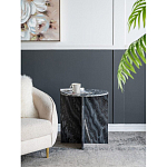 Столик кофейный с столешницей из черного мрамора Compact Black Marble Table варинант исполнения - 8 | Loft Concept в Уфе