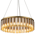 Люстра со стеклянными цилиндрическими плафонами Luminous Cylinders Amber Round варинант исполнения - 3 | Loft Concept в Уфе