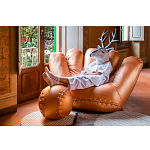 Дизайнерский кожаный пуф в виде бейсбольного мяча Poltronova Joe Ball Pouf варинант исполнения - 9 | Loft Concept в Уфе