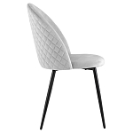 Мягкий стул в сером велюре Miruna Chair варинант исполнения - 5 | Loft Concept в Уфе