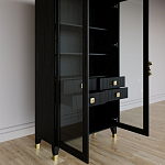 Дизайнерский шкаф витрина Elsa Dreams Black с 4-мя ящиками варинант исполнения - 7 | Loft Concept в Уфе