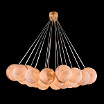 Люстра подвесная круглая с сферическими плафонами из натурального камня Glowing Spheres варинант исполнения - 1 | Loft Concept в Уфе