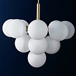 Люстра круглая со стеклянными сферами Maleficent варинант исполнения - 1 | Loft Concept в Уфе