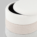 Пуф Three Colors в ткани букле из трех цветов  варинант исполнения - 4 | Loft Concept в Уфе