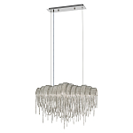 Люстра подвесная с металлическими цепочками и изогнутыми металлическими дугами 72 см Atlantis Chain варинант исполнения - 2 | Loft Concept в Уфе