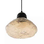 Подвесной светильник с янтарным фактурным плафоном Lamp with Frozen Glass Effect варинант исполнения - 1 | Loft Concept в Уфе