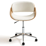 Вращающееся офисное кресло на колёсах Delwyn Chair White варинант исполнения - 2 | Loft Concept в Уфе