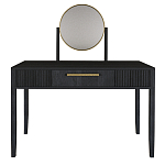 Туалетный Стол с зеркалом Primo Черный дуб варинант исполнения - 9 | Loft Concept в Уфе