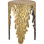 Столик дизайнерский Copper streaks варинант исполнения - 1 | Loft Concept в Уфе