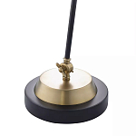 Настольная лампа с наклонным корпусом и подвижным плафоном в сочетании золотистого и чёрного цвета Work Surface Light варинант исполнения - 5 | Loft Concept в Уфе