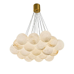 Люстра подвесная круглая с сферическими плафонами из натурального камня Glowing Spheres варинант исполнения - 10 | Loft Concept в Уфе