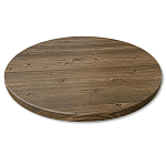 Стол журнальный c коричневой круглой столешницей на трех металлических ножках Charm Coffee Table варинант исполнения - 2 | Loft Concept в Уфе