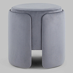 Пуф Alice Poof Grey Серый велюр варинант исполнения - 2 | Loft Concept в Уфе