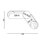 Угловой диван Calypso с поворотным механизмом и пуфом   варинант исполнения - 7 | Loft Concept в Уфе