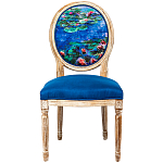 Стул из натурального бука с цветочным принтом Impressionism in Art варинант исполнения - 1 | Loft Concept в Уфе