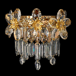 Бра с декоративными элементами в виде крупных хрустальных цветов Palace Gardens варинант исполнения - 1 | Loft Concept в Уфе