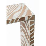 Консоль Дизайнерская Kenya Console ZEBRA Bone Inlay Beige варинант исполнения - 2 | Loft Concept в Уфе