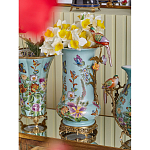 Ваза с птичкой из фарфора с бронзовыми элементами Garden of Eden варинант исполнения - 8 | Loft Concept в Уфе