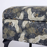 Банкетка с принтом из журавлей Crane варинант исполнения - 3 | Loft Concept в Уфе