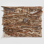 Большая Абстрактное Панно из веток и нитей Dryad Wall Art варинант исполнения - 6 | Loft Concept в Уфе