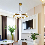 Люстра подвесная светодиодная с плафонами в форме шара Italian Globe Cedar Moss Light варинант исполнения - 1 | Loft Concept в Уфе