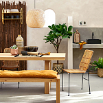Ваза декоративная из натурального плетеного бамбука Bamboo Decor 42 варинант исполнения - 6 | Loft Concept в Уфе