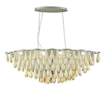 Люстра с подвесками в форме капель на серебристом каркасе Raindrop варинант исполнения - 1 | Loft Concept в Уфе