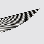 Люстра подвесная в форме веера из чёрного металла Black Solace  варинант исполнения - 1 | Loft Concept в Уфе