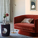 Приставной столик черного цвета AMORPHOUS варинант исполнения - 5 | Loft Concept в Уфе