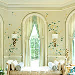 Обои ручная роспись Gingko Colourway SC-237 on grey painted Xuan paper варинант исполнения - 1 | Loft Concept в Уфе