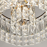 Потолочный светильник круглый с прозрачными подвесками Lunet варинант исполнения - 7 | Loft Concept в Уфе