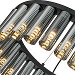 Люстра со стеклянными цилиндрическими плафонами Luminous Cylinders Smoky Round варинант исполнения - 5 | Loft Concept в Уфе
