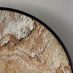 Бра с каменным диском в металлической раме Sandstone Painting варинант исполнения - 4 | Loft Concept в Уфе