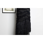 Напольная лампа черная с текстильными элементами "ЯРВИ" варинант исполнения - 4 | Loft Concept в Уфе