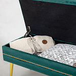 Мягкая банкетка с зоной для хранения Casket Green варинант исполнения - 3 | Loft Concept в Уфе