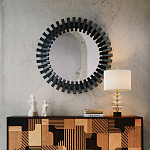 Настольная лампа с чашеобразными дисками на корпусе Glowing Waterfall варинант исполнения - 4 | Loft Concept в Уфе