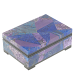 Шкатулка из натурального камня лазурит и чароит Stone Casket варинант исполнения - 1 | Loft Concept в Уфе