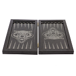 Подарочные нарды из натурального камня с гравировкой Backgammon from Stone варинант исполнения - 4 | Loft Concept в Уфе