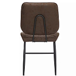 Стул с темно-коричневой обивкой из экокожи Benderson варинант исполнения - 4 | Loft Concept в Уфе