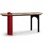 Консоль с овальной столешницей со светодиодной подсветкой Ruby варинант исполнения - 2 | Loft Concept в Уфе