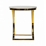 Кофейный столик на подстолье золотого цвета Noelle варинант исполнения - 3 | Loft Concept в Уфе