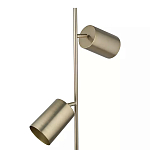 Торшер золотистый с 2-мя подвижными плафонами на белом мраморном основании Streams of Light варинант исполнения - 2 | Loft Concept в Уфе