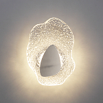 Бра с рельефным волнообразным стеклянным плафоном и вставкой из мрамора Liquid Stone варинант исполнения - 8 | Loft Concept в Уфе