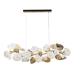 Люстра с белыми и золотистыми цветами G9 Dahlia Flowers Lamp варинант исполнения - 2 | Loft Concept в Уфе