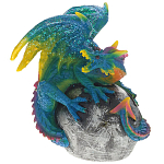 Декоративная статуэтка Дракон Blue Multicolor Dragon Statuette варинант исполнения - 1 | Loft Concept в Уфе