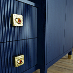 Большой шкаф с витриной Elsa Dreams Blue варинант исполнения - 5 | Loft Concept в Уфе